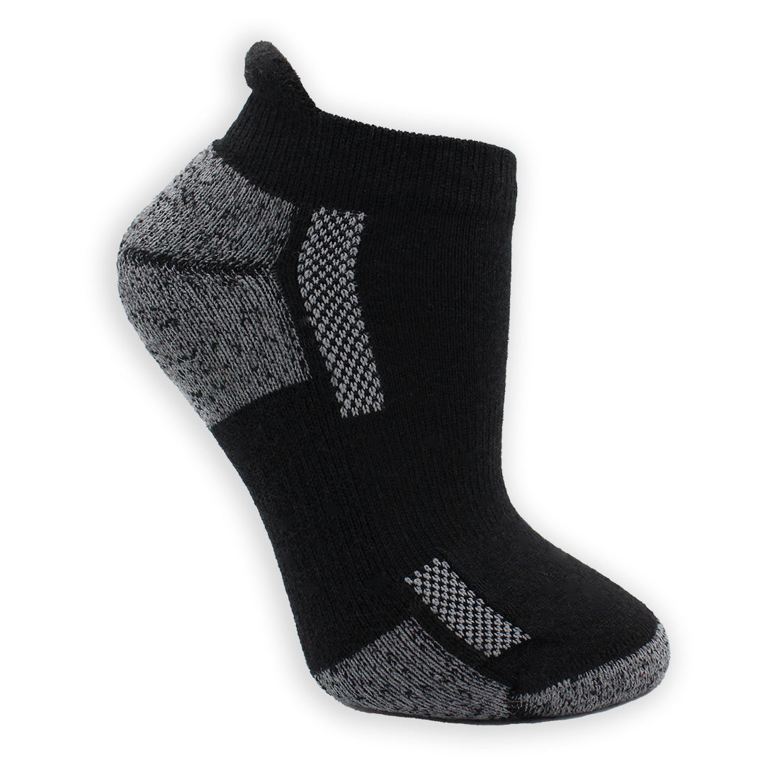 photo of black alpaca ankle athletic sock