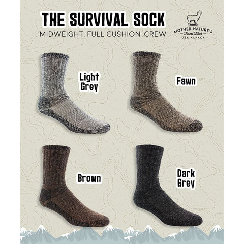 Alpaca Survival Socks