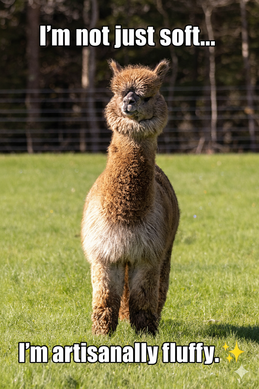 Alpaca of the Month - Luxury Fiber Farm Vibes