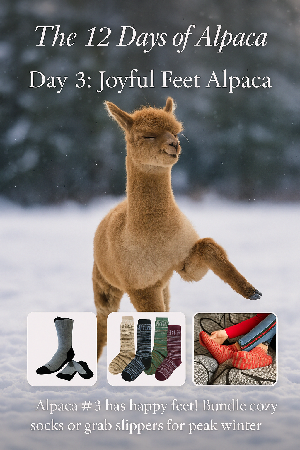 The 12 Days of Alpaca Day 3 - Joyful Feet Alpaca