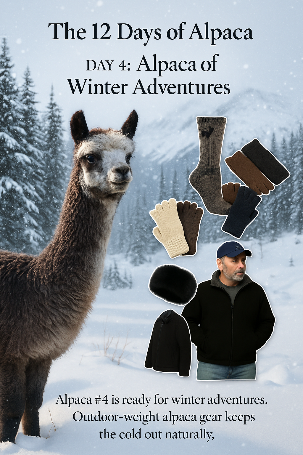 The 12 Days of Alpaca Day 4 - Alpaca of Winter Adventures