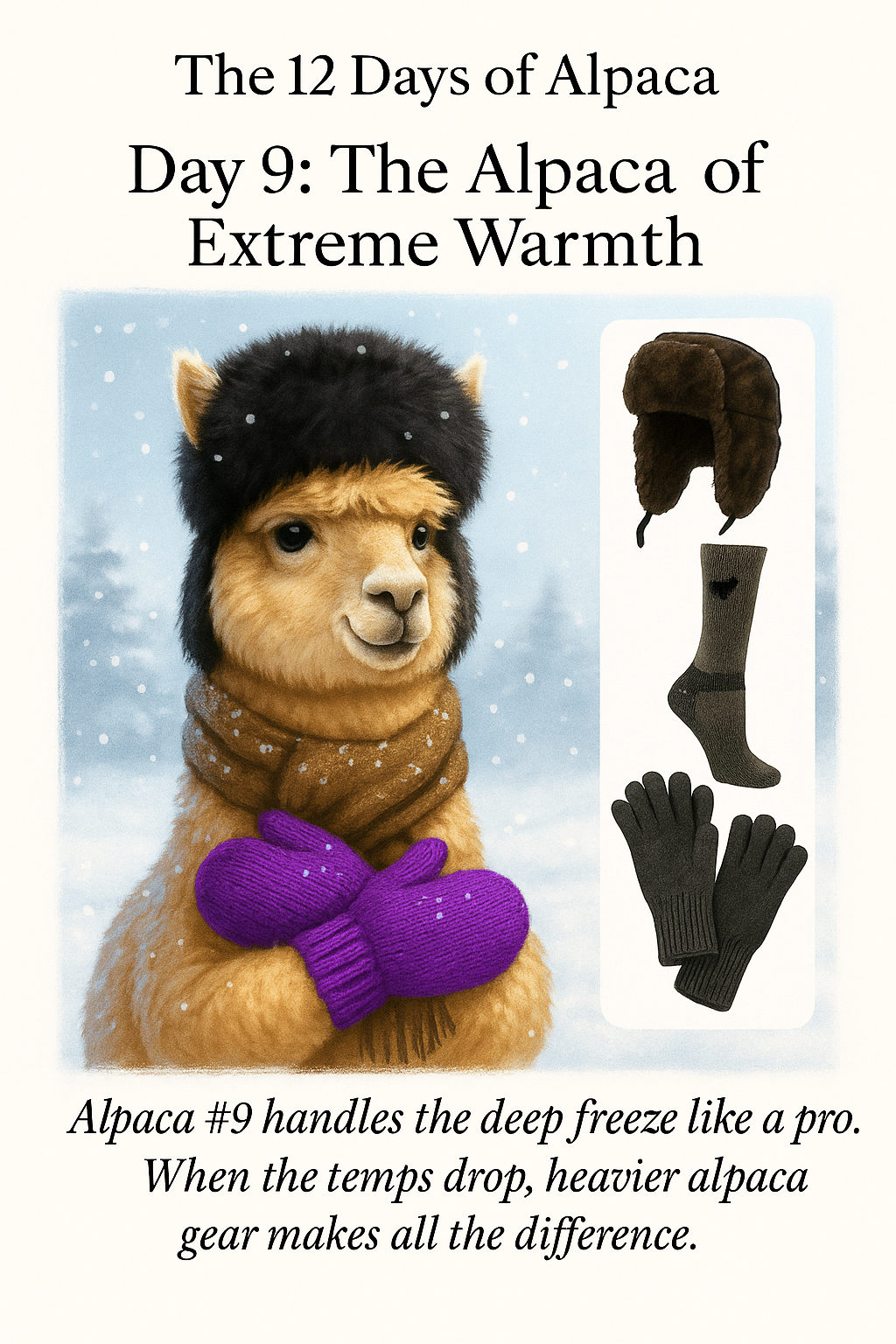 12 Days of Alpaca Day 9: Extreme Weather Alpaca
