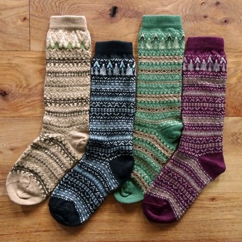 Fair Isle Crew Socks