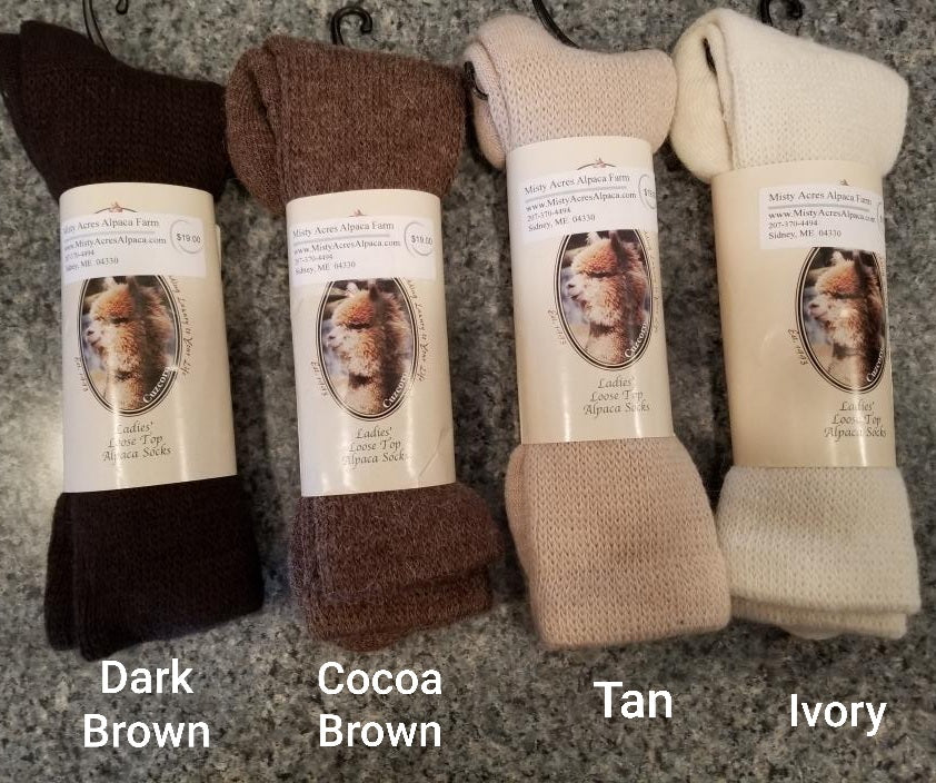 Extra Wide Sock Extra Wide Crew Loose Fit/Stays Up-Tan